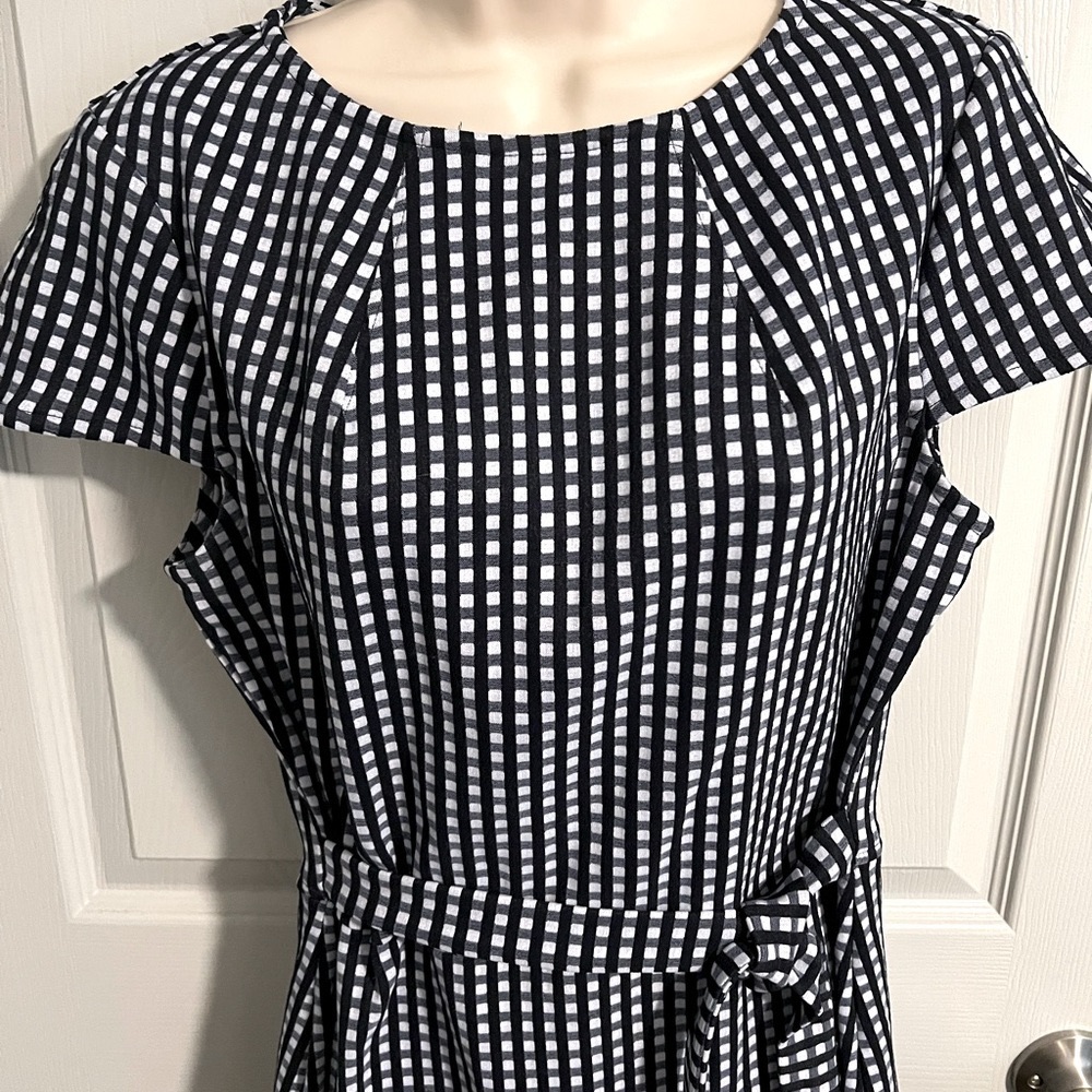 Womens Dress by Chaps, Blue Gingham print, size 12